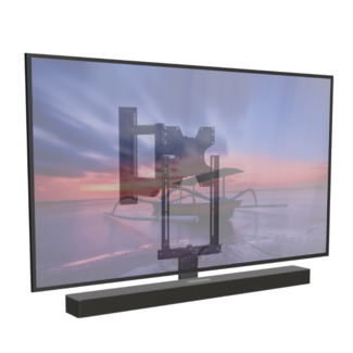 Cavus Cavus Premium draaibare muurbeugel met Samsung Soundbar frame