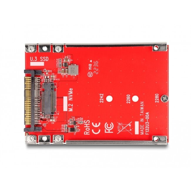 Delock 2.5″ Converter U.3 SFF-8639 to M.2 NVMe Key M - 7 mm