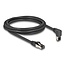 Delock RJ45 Network Cable Cat.8.1 S/FTP 90° upwards angled / straight 2 m black