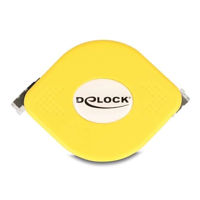 Delock RJ45 Retractable Cable Cat.6A STP 1.5 m black / yellow