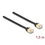 Delock RJ45 Retractable Cable Cat.6A STP 1.5 m black / yellow