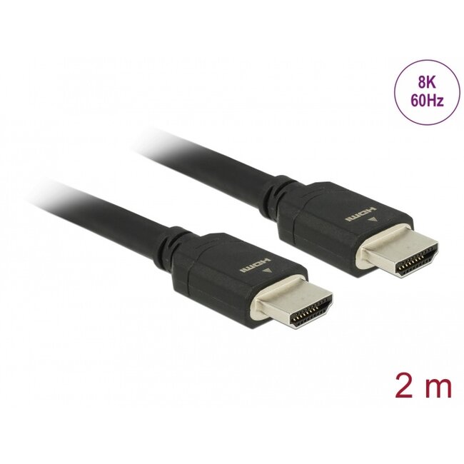 Delock Ultra High Speed HDMI Cable 48 Gbps 8K 60 Hz 2 m