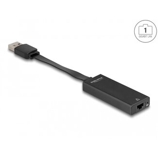 DeLOCK Delock USB Type-A Adapter to Gigabit LAN slim
