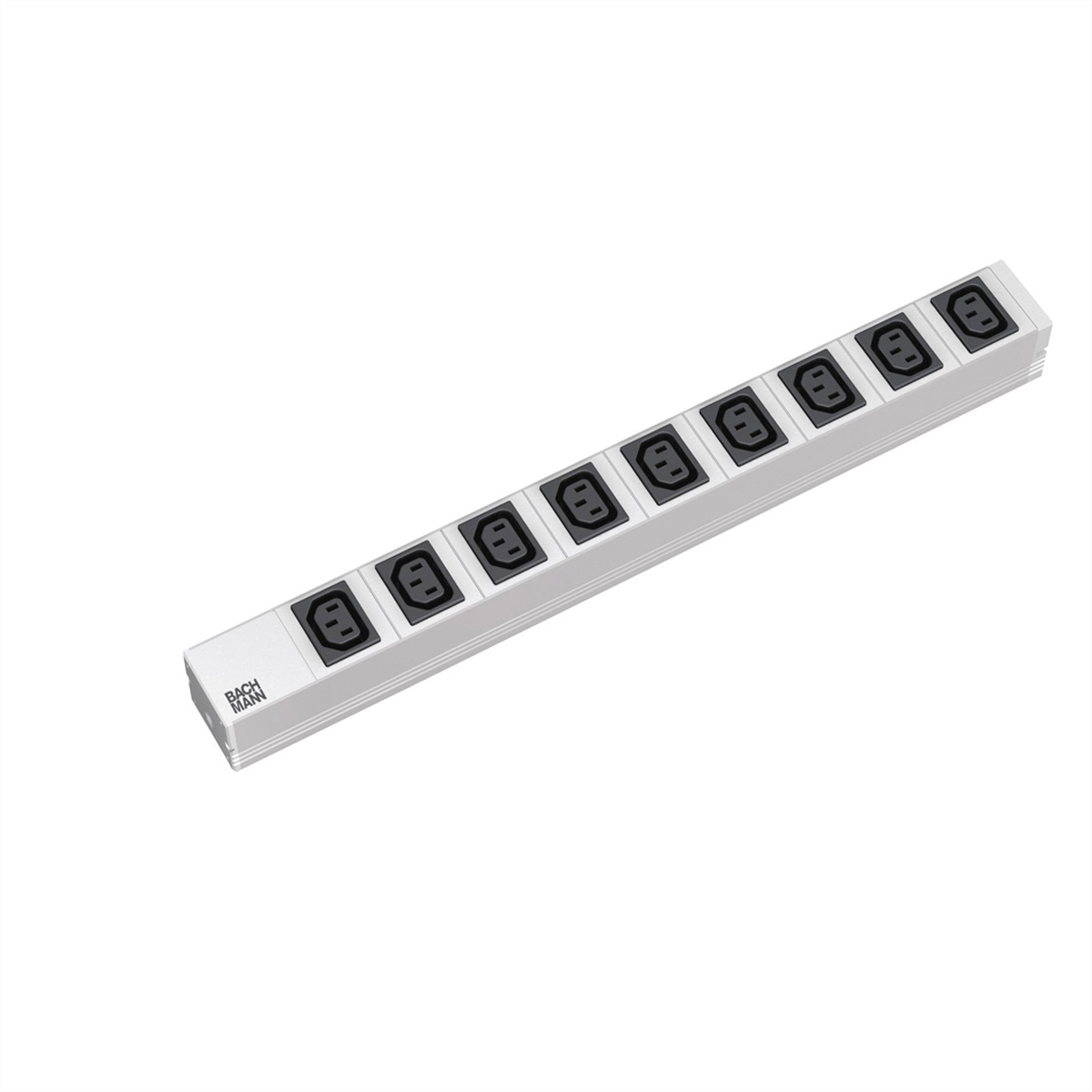333.539 - 19-inch power strip, 9-pin multiple socket 1U with IEC plug, 333.539