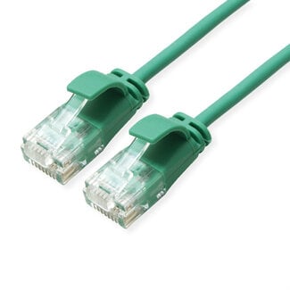 Roline ROLINE UTP Data Center Patchkabel Cat.6A (Class EA), LSOH, extra dun, groen, 0,3 m