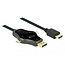 Delock 3 in 1 Monitor Cable with USB-C™ / DisplayPort / mini DisplayPort in to HDMI out with 4K 60 Hz