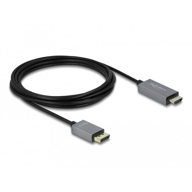 Delock Active DisplayPort 1.4 to HDMI Cable 4K 60 Hz (HDR) 3 m