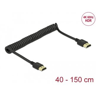 DeLOCK Delock HDMI Coiled Cable 4K 60 Hz