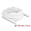 Delock Braided Sleeve self-closing 5 m x 19 mm white