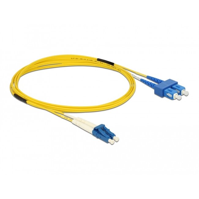 Delock Cable Optical Fibre LC > SC Singlemode OS2 2 m