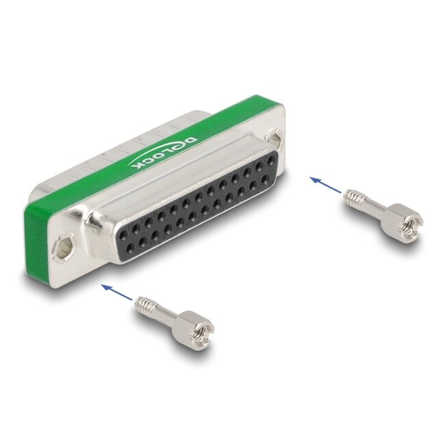 Delock RF/EMI Interference Suppression Filter D-Sub 25 pin male to female with low-pass filter capacitive
