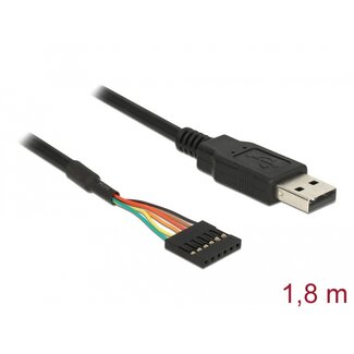 DeLOCK Delock Converter USB 2.0 male > TTL 6 pin pin header female 1.8 m (5 V)