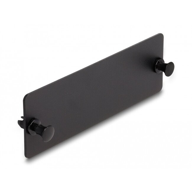 Delock Fiber Optic Blind Panel black