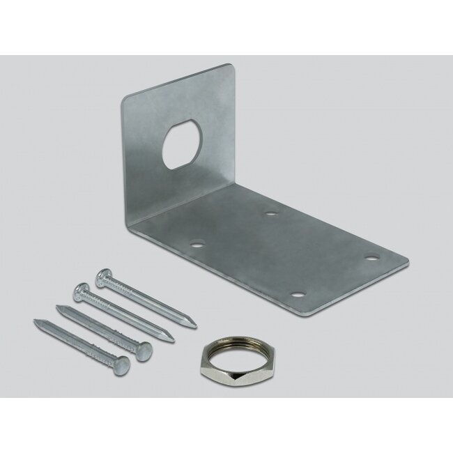 Delock LPWAN 890 - 960 MHz Antenna N jack 3.5 dBi omnidirectional fixed wall mounting outdoor grey