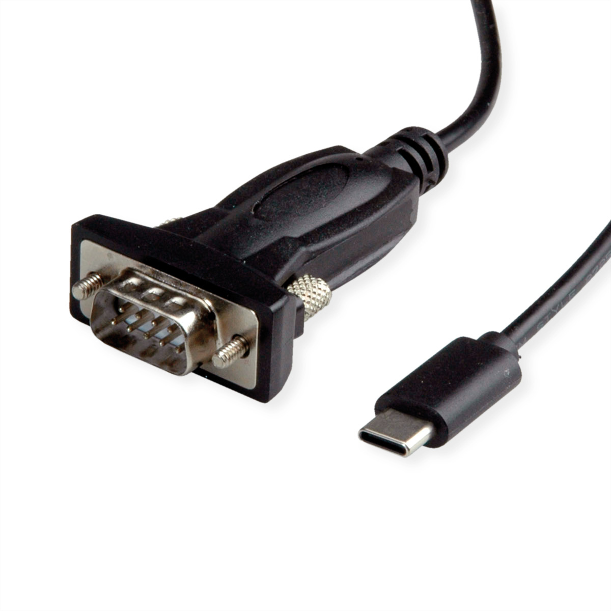 VALUE USB - Seriële Converter kabel, type C - RS232 , zwart, 1,8 m |