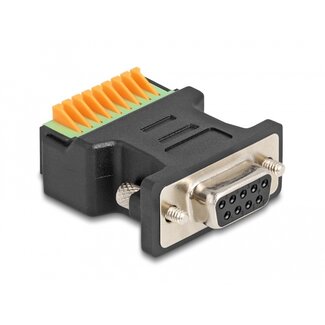DeLOCK Delock D-Sub 9 female to Terminal Block Adapter with push-button