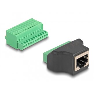 DeLOCK Delock RJ50 female to Terminal Block Adapter with push-button