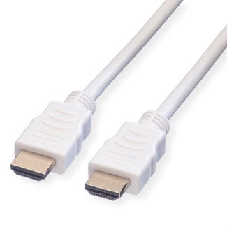 Value VALUE HDMI High Speed Cable met Ethernet M-M, wit, 3 m