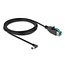 Delock PoweredUSB cable male 12 V to DC 5.5 x 2.1 mm male angled 3 m