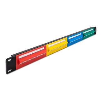 DeLOCK Delock 19″ Patch Panel 24 port Cat.5e 1U coloured