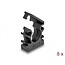 Delock Cable sleeve holder with locking clip 13 mm 8 pieces black
