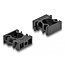 Delock Cable sleeve holder with locking clip 13 mm 8 pieces black