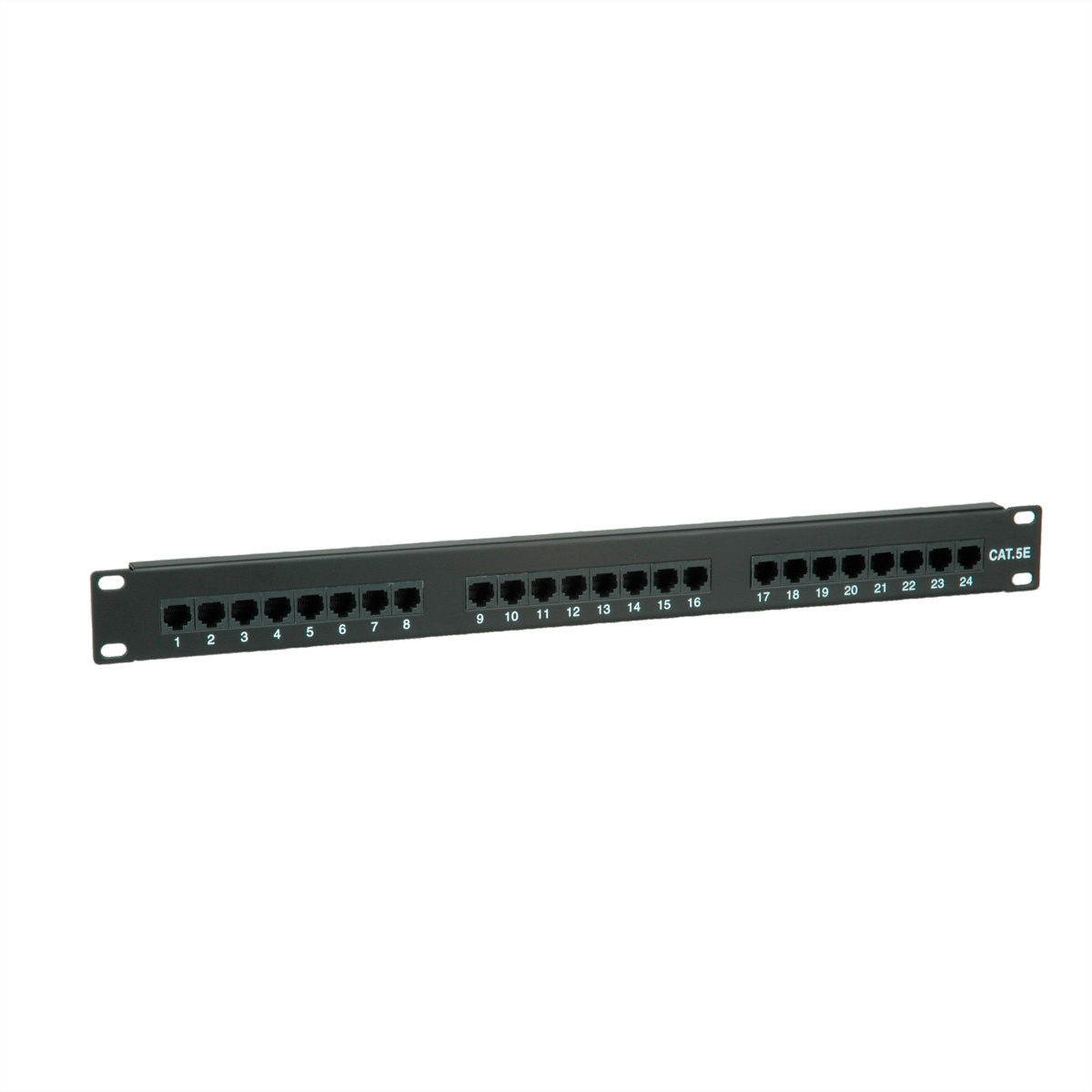 24-poorts Cat5e Patchpaneel - UTP - 1U - Zwart