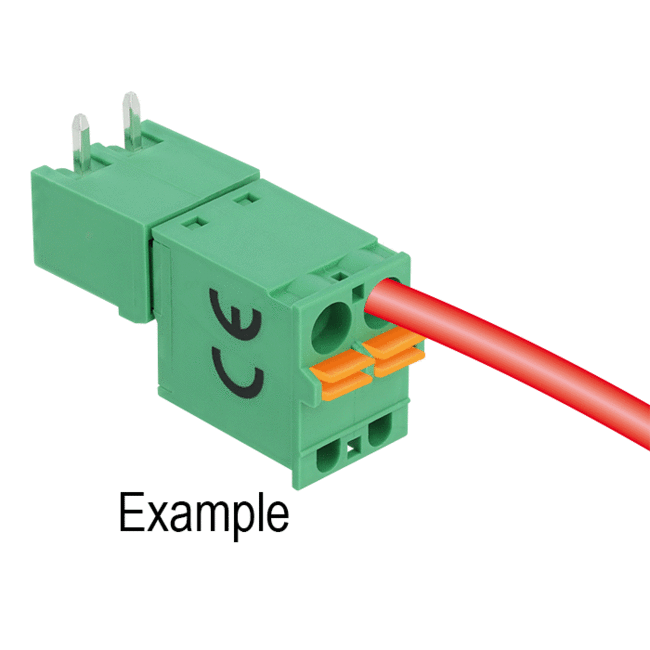 Delock Terminal block set for PCB 2 pin 5.08 mm pitch horizontal
