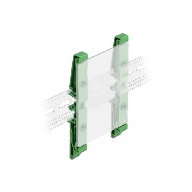 Delock DIN rail clip for PCB 122 mm 4 pieces