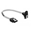 Delock SATA 6 Gb/s Cable straight to downwards angled 20 cm transparent