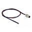 Delock M8 panel-mount cable A-coded 3 pin male for panel with open cable ends front mounting 0.5 m