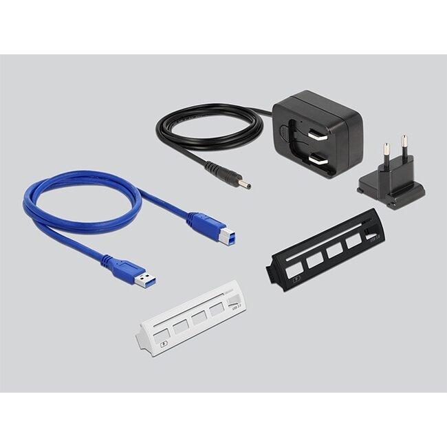 Delock 4 Port USB 3.0 Hub, 1 port USB power internal / external