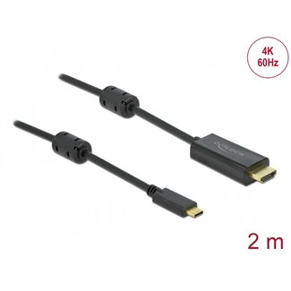 DeLOCK Delock Active USB Type-C™ to HDMI Cable (DP Alt Mode) 4K 60 Hz 2 m