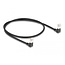 Delock RJ45 Network Cable Cat.6A S/FTP Slim 90° downwards / downwards angled 0.5 m black