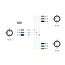 Delock M8 T-Splitter A-coded 3 pin 1 x male to 2 x male parallel connection