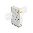 Delock Optical Fiber Connection Box for DIN rail with splice holder and 2 x LC Duplex coupler