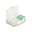 Delock Optical Fiber Connection Box for DIN rail with splice holder and 2 x LC Duplex coupler