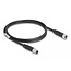 Delock M8 3 pin Cable A-coded male to female PUR (TPU) 1 m