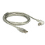 Delock Cable USB 2.0 Type-A male > USB 2.0 Type-B male angled 2.0 m transparent