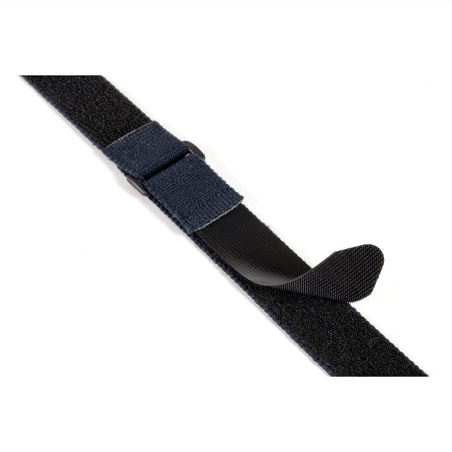 VELCRO® Verstelbare Draagband met Klittenband Stretch haken en lus riem 25mm x 68cm x 2 Zwart