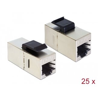 DeLOCK Delock Keystone Module RJ45 jack > RJ45 jack Cat.5e compact 25 pieces