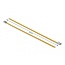 Delock Stainless Steel Cable Ties L 200 x W 4.6 mm yellow 10 pieces