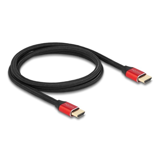 Delock Ultra High Speed HDMI Cable 48 Gbps 8K 60 Hz red 1 m certified