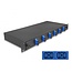 Delock 19″ Optical Fiber Splice Box 6 x SC Duplex OS2 1U complete assembled