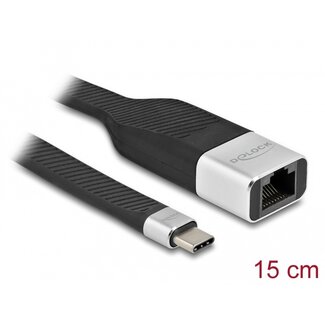 DeLOCK Delock FPC Flat Ribbon Cable USB Type-C™ to Gigabit LAN 10/100/1000 Mbps 15 cm