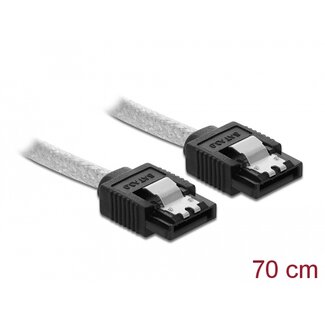DeLOCK Delock SATA 6 Gb/s Cable 70 cm transparent