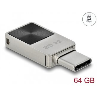 DeLOCK Delock Mini USB 5 Gbps USB-C™ Memory Stick 64 GB - Metal Housing