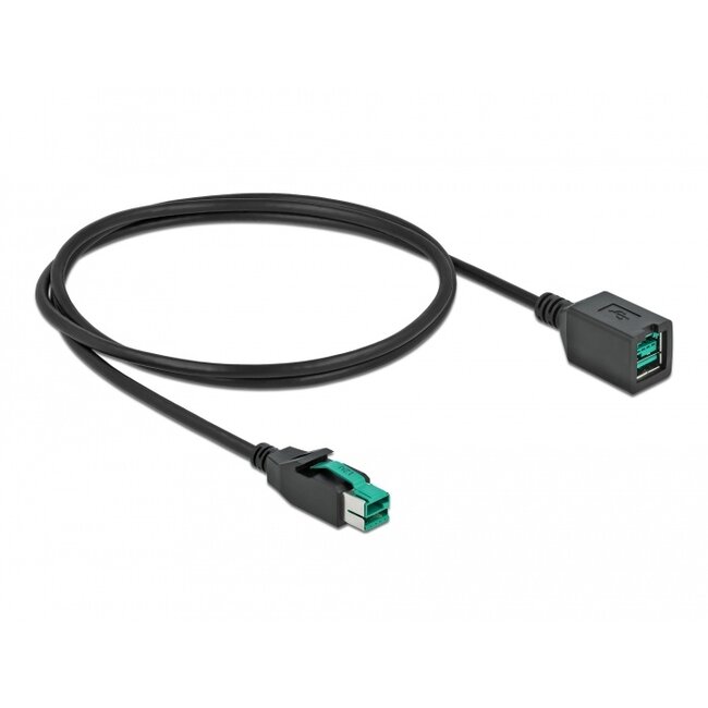 Delock PoweredUSB extension cable 12 V 1 m