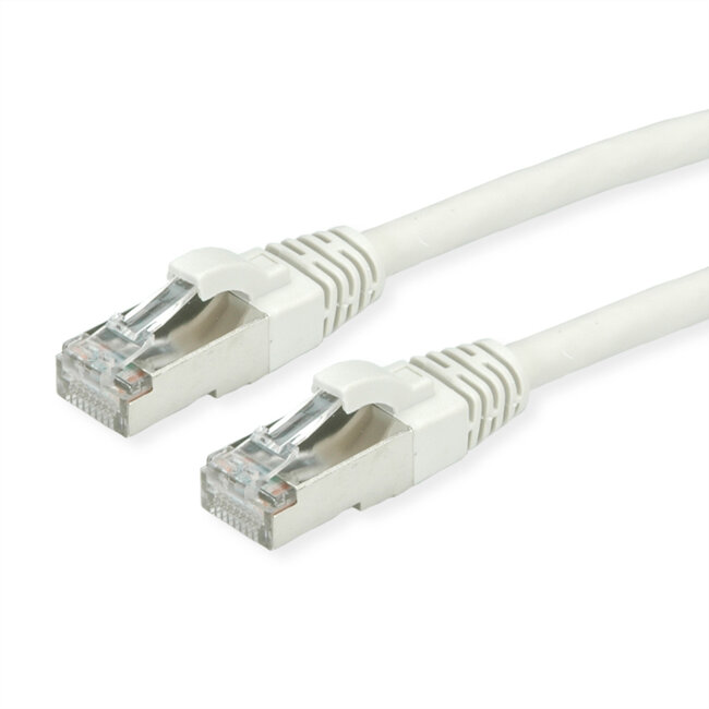 ROLINE S/FTP-kabel Cat.7, LSOH, met RJ-45 connectoren (500 MHz / Klasse EA), grijs, 2 m