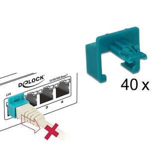 DeLOCK Delock RJ45 Secure Clip 40 pieces set